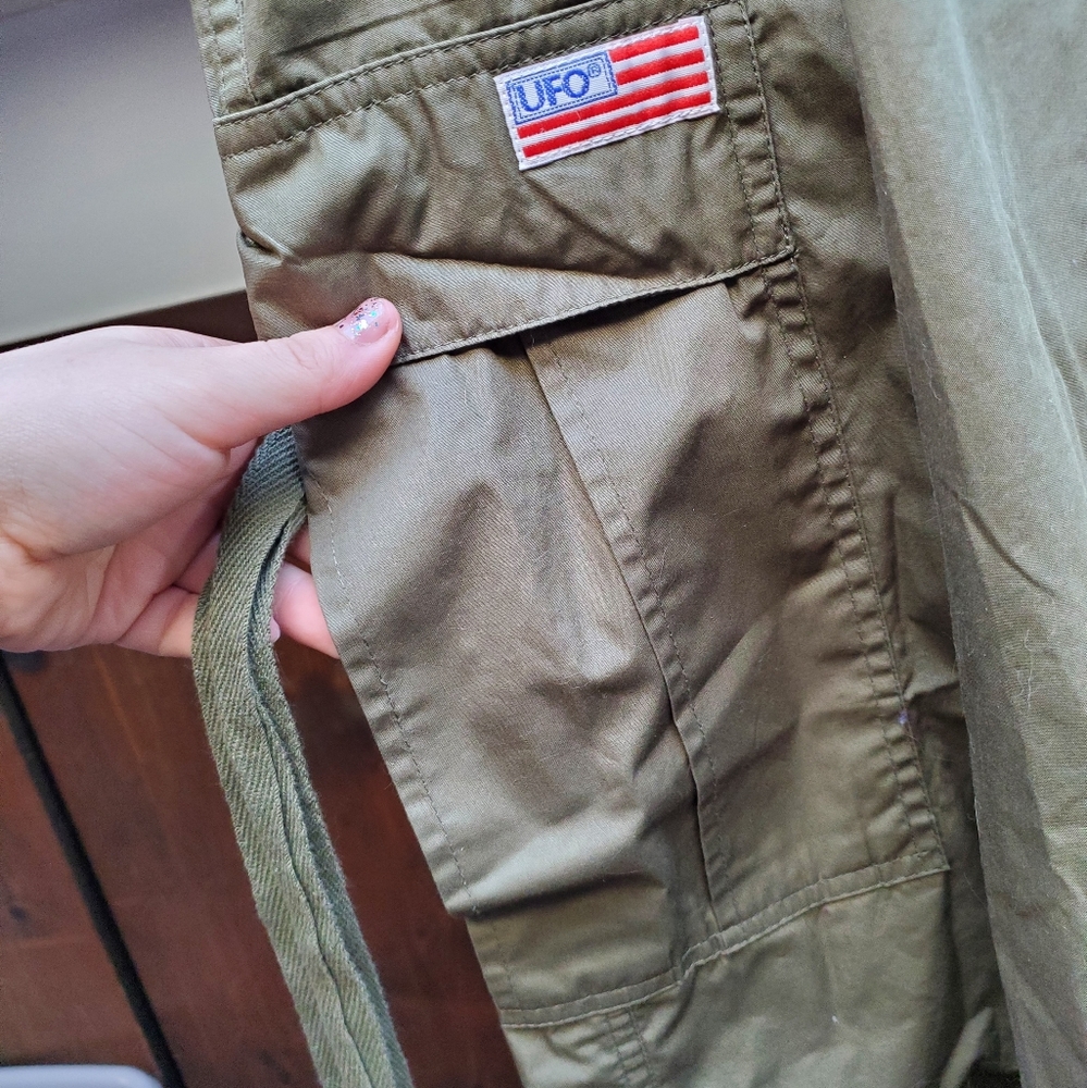 Forest Green UFO Cargo Raver Pants